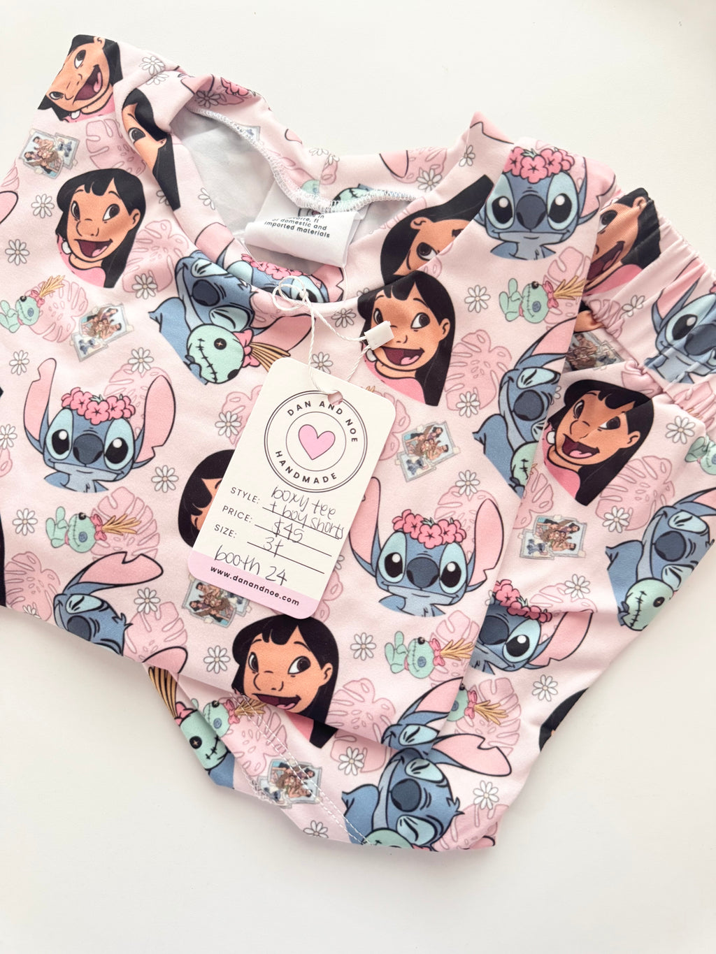 3T • BOXY TEE AND BOY SHORTS