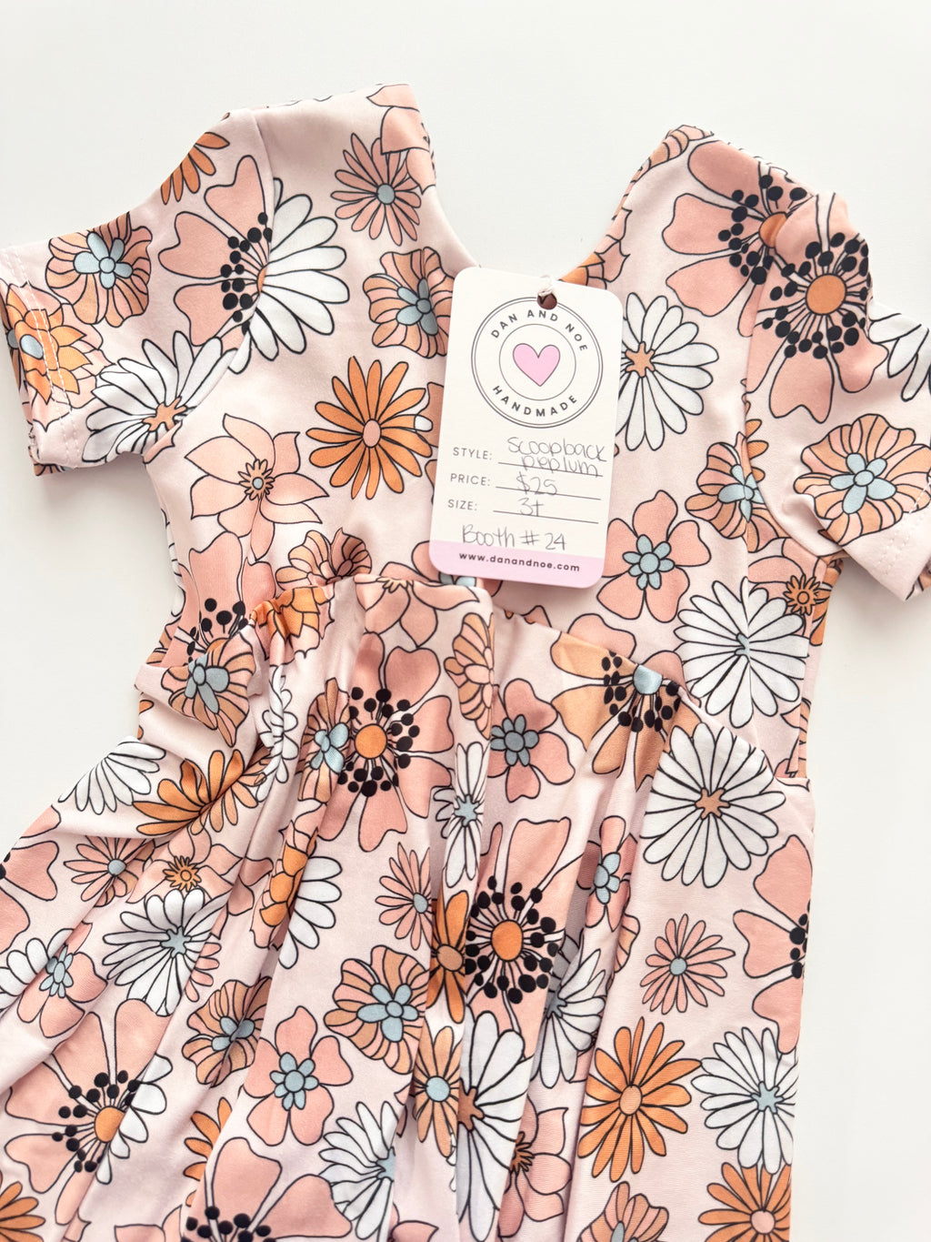 3T • SCOOP BACK PEPLUM